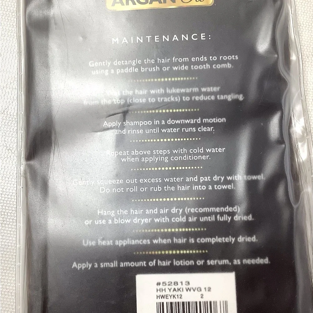 (1) Sensationnel Empire Human Hair Yaki 12” Color 2 Brown Infuse/Argan Oil New